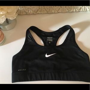 Black and Grey Nike Sports Bras